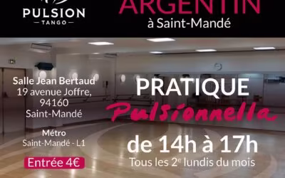 Pratique de tango à Saint-Mandé